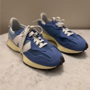 New Balance Blue and White Sneakers